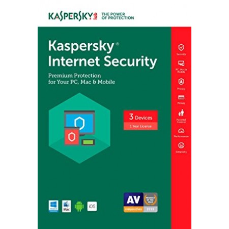 ANTIVIRUS KASPERSKY INTERNET SECURITY 3 USER 1 ANO